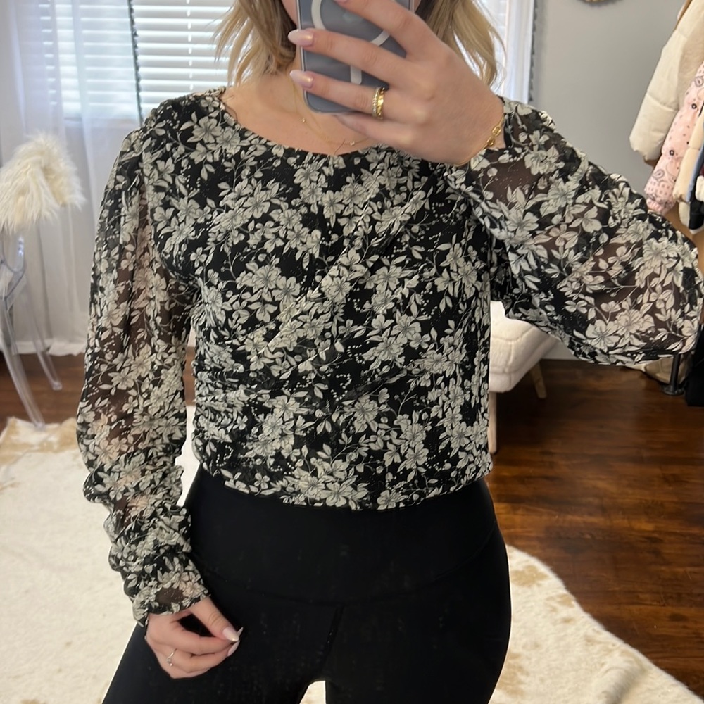 Zara Floral Crop Top
